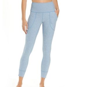 Zella Wellness Light Blue womens jogger/yoga pants leggings with pockets NWT